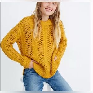 Madewell Windemere Pointelle Pullover Sweater